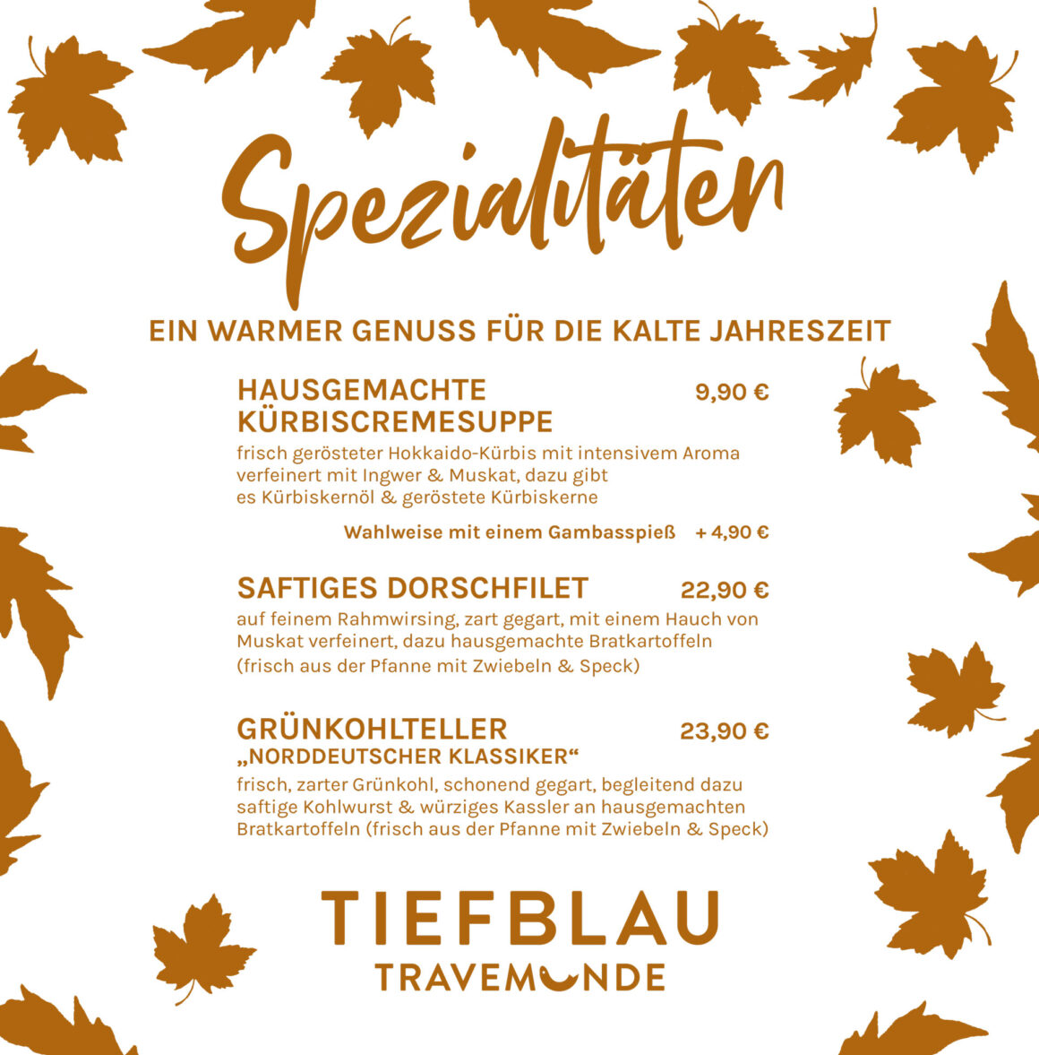 Herbst-Spezialitäten